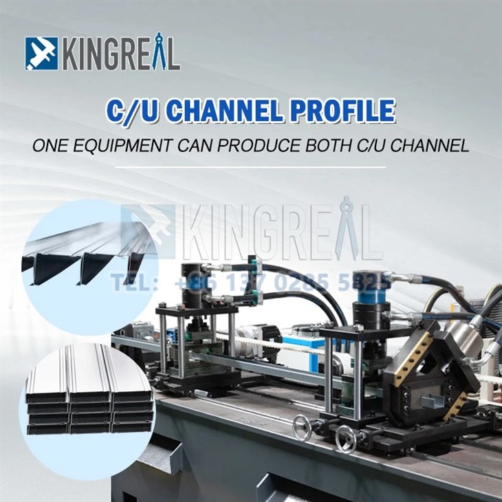 3-KINGREAL metal stud and runner roll forming machine