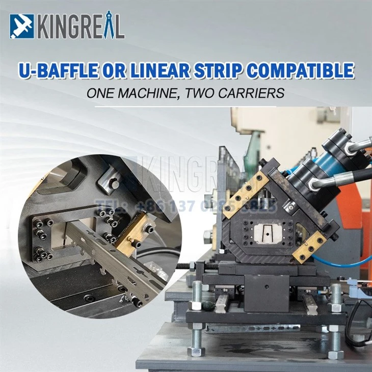 4-KINGREAL aluminum 50 vice keel roll forming machine