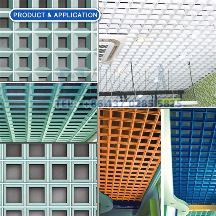 open cell ceiling application 