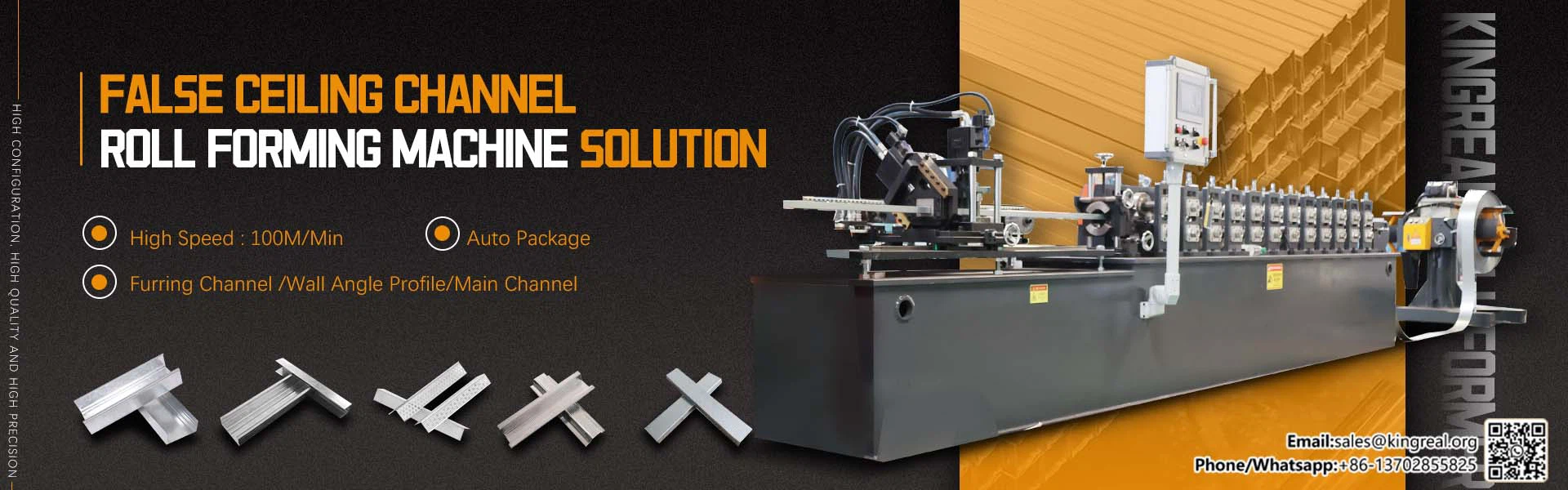 False Ceiling Channel Machine