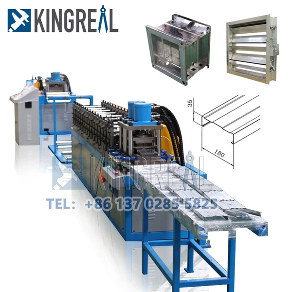 volume control damper frame machine volume control damper frame machine