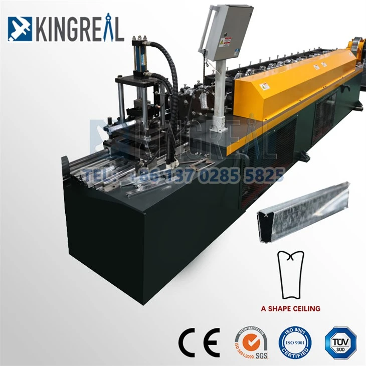 A-Shape Carrier Roll Forming Machine For Clip In Metal Ceiling