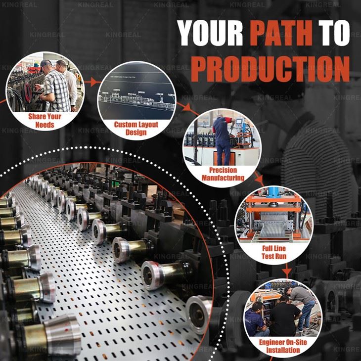 3-cable tray roll forming machine