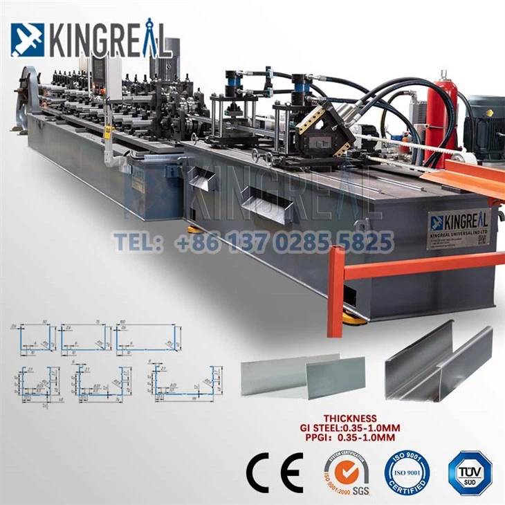 Uw Cw Drywall Steel Profiles Roll Forming Machine with Automatic Packing Machine