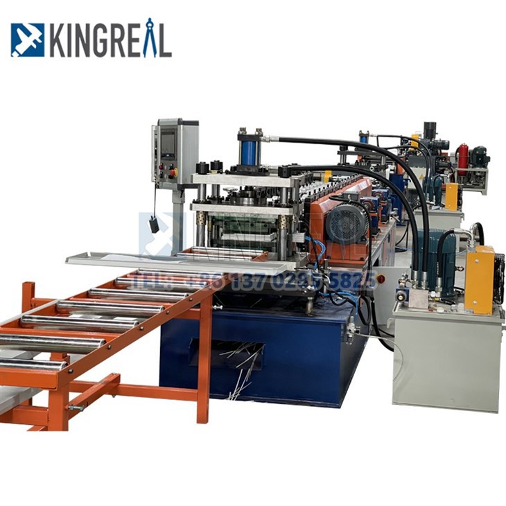 5-Metal ceiling linear strip roll forming machine