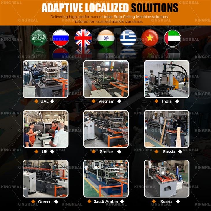 2-300mm metal linear ceiling making machine