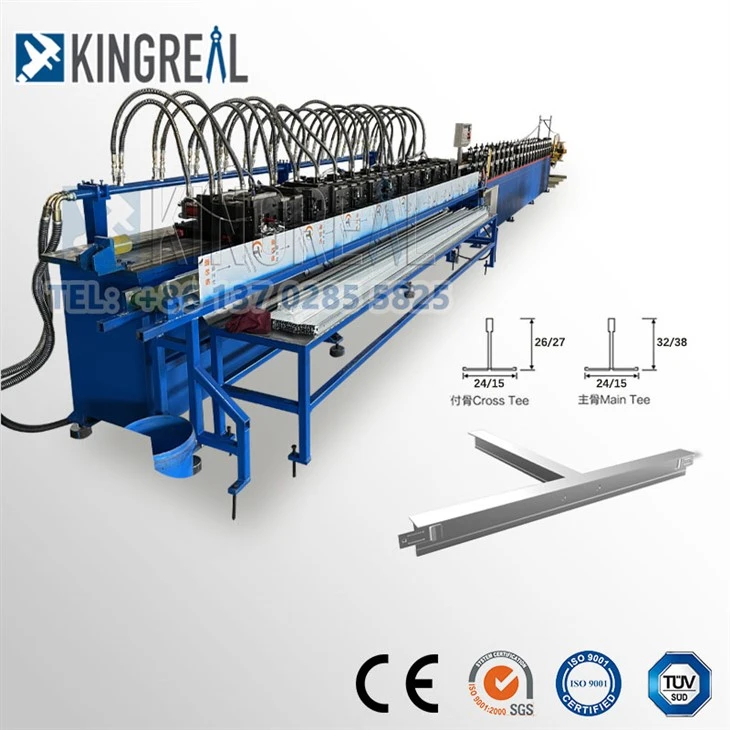 T Bar Triangle T Roll Forming Machine For Metal Ceiling