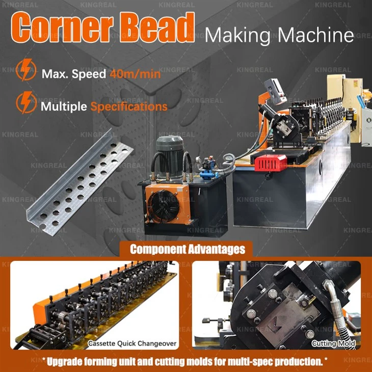 Wall Angle Roll Forming Machine With Punch
