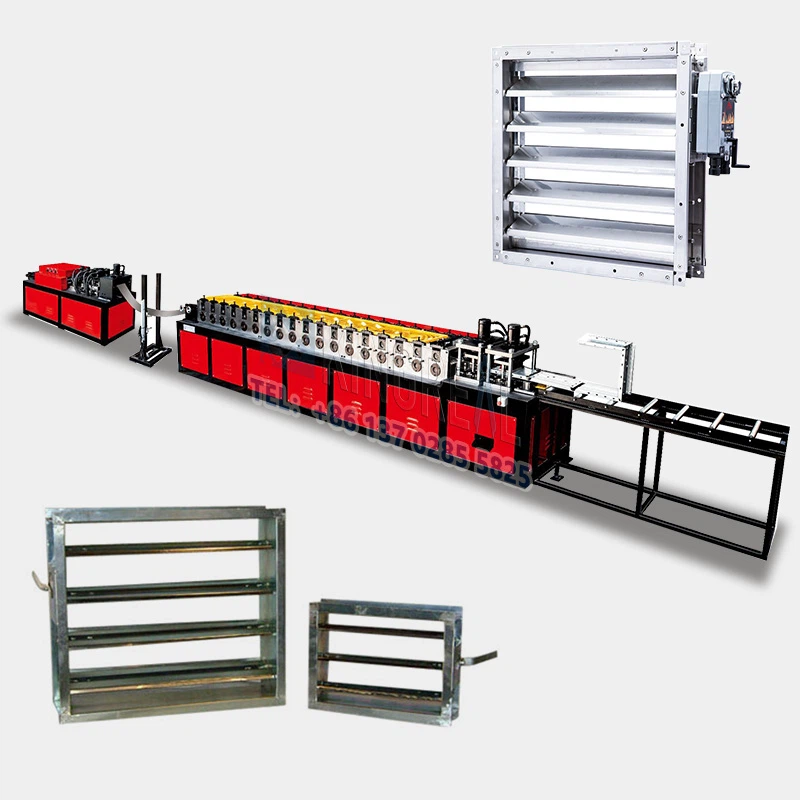 Fire Damper Frame Roll Forming Machine Fire Damper Frame Roll Forming Machine